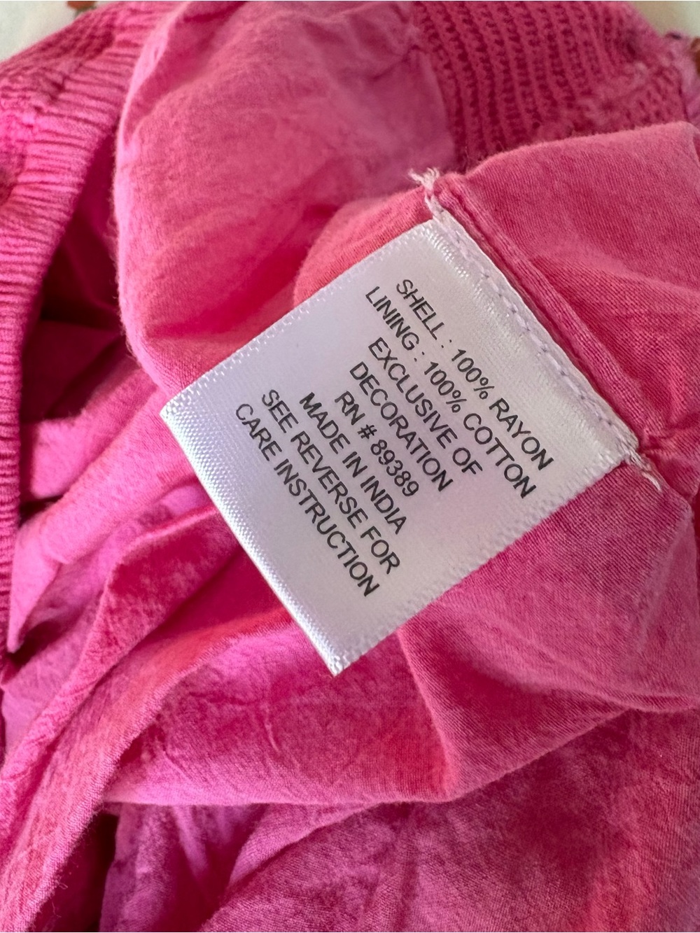 Bunulu Pink Embroidery Trimmed Wide Leg Cropped Pants Size M - Picture 6 of 11